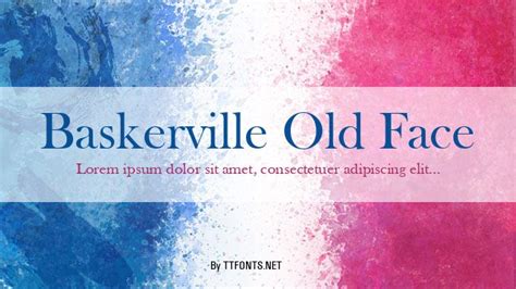 Baskerville Old Face Regular truetype font