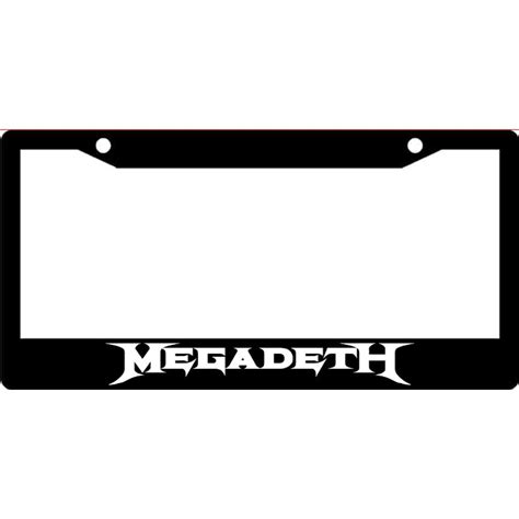 Megadeth Band Logo License Plate Frame