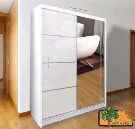 Vista white 150 Sturdy Free Standing Wooden Sliding Door Wardrobe SLIDER | in Kirkcaldy, Fife ...