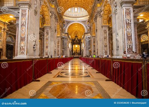 The Interior of St. Peter`s Basilica in Vatican City Editorial Image ...