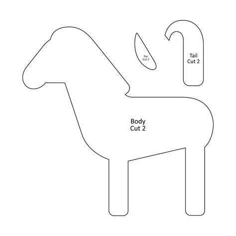 40+ Free Printable Sewing Patterns For Horse - FarihahDarach