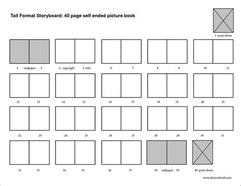 Thumbnail template for 40 page self-ended and 32 page picture books ...