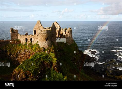 Dunluce castle with rainbow on the north antrim coast game of thrones ...