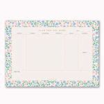 A4 Weekly Planner Desk Pad Periwinkle design - Lucy Says I Do