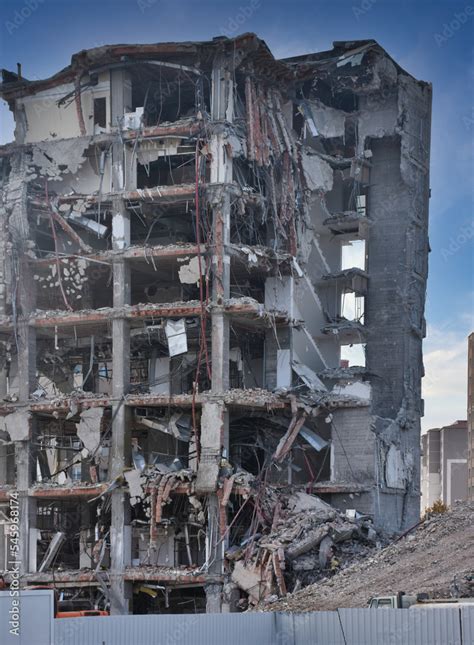 Old building being demolished to make room for new architecture ...