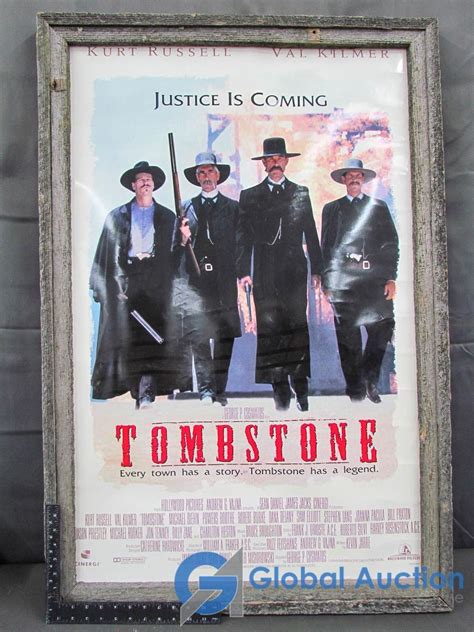 Framed Tombstone Movie Poster