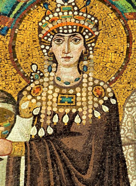 Empress Theodora, San Vitale, Ravenna | Byzantine mosaic, Byzantine art ...