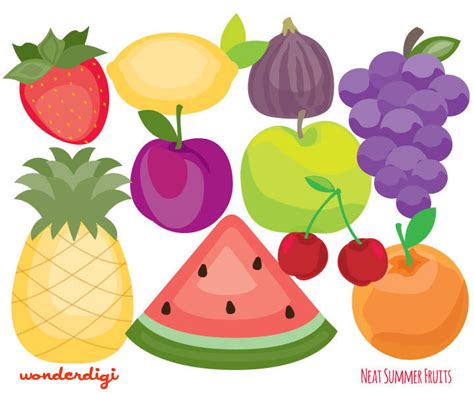 summer fruits clip art - Clip Art Library