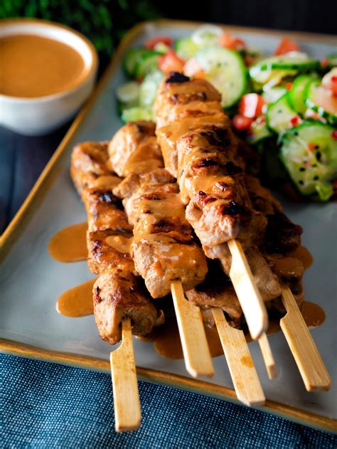 Pork Satay with Peanut Sauce - Krumpli