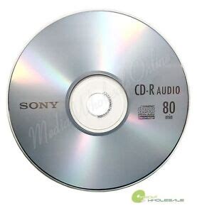 25 SONY Blank Music CD-R CDR Branded 80min Digital Audio Disc in paper ...