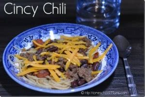 Cincy Chili from Hip Homeschool Moms