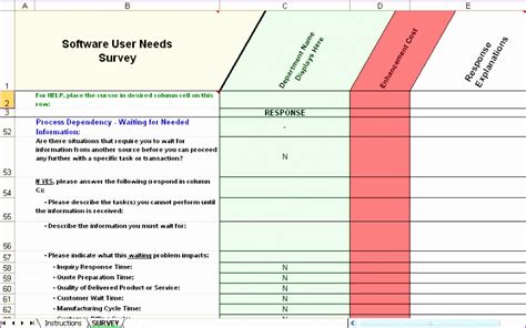 Erp Requirements Template Excel