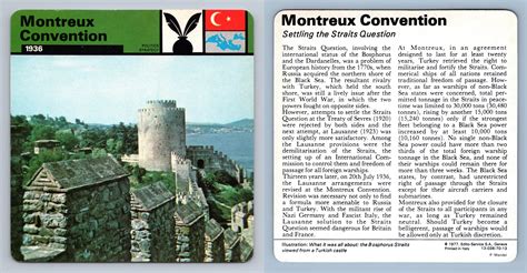 Montreux Convention - 1936 - Politics, Strategy - WW2 Edito-Service SA 1977 Card