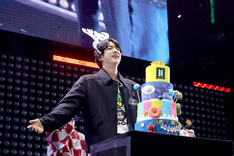 BTS Celebrates Jin's 29th Birthday at 2021 Jingle Ball | POPSUGAR Entertainment