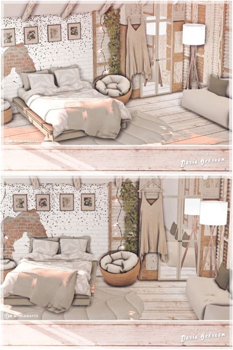 The Sims 4 Cozy Bedroom. Custom Content was used. Download on The Sims Resource. | Sims house ...