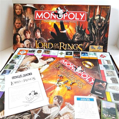 Lord of the Rings Monopoly Board Game Collectors Edition | Etsy