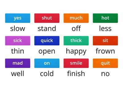 Antonyms - Teaching resources