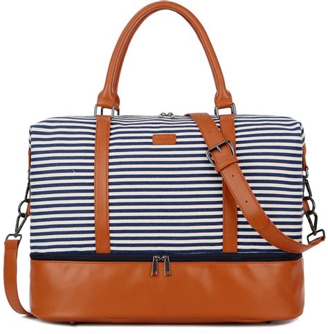 Baosha + Canvas Weekender Bag With Shoe Compartment