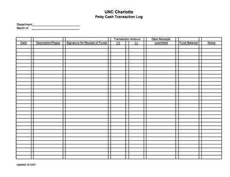 40 Petty Cash Log Templates & Forms [Excel, PDF, Word] - Template Lab