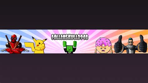 FALLENskUll3948 Youtube Banner by ShadowVenom718 on DeviantArt