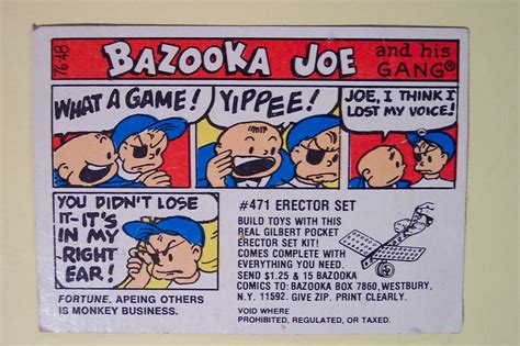 Vintage Paper Bazooka Joe Strip | 1976 comic | Dave | Flickr