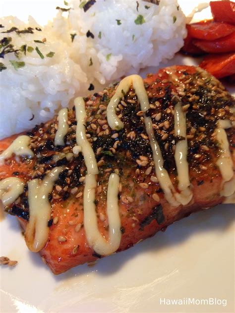 Hawaii Mom Blog: Furikake Wasabi Salmon Recipe