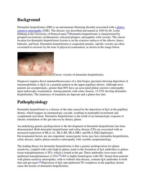 Dermatitis Herpetiformis | PDF | Immunology | Medical Specialties