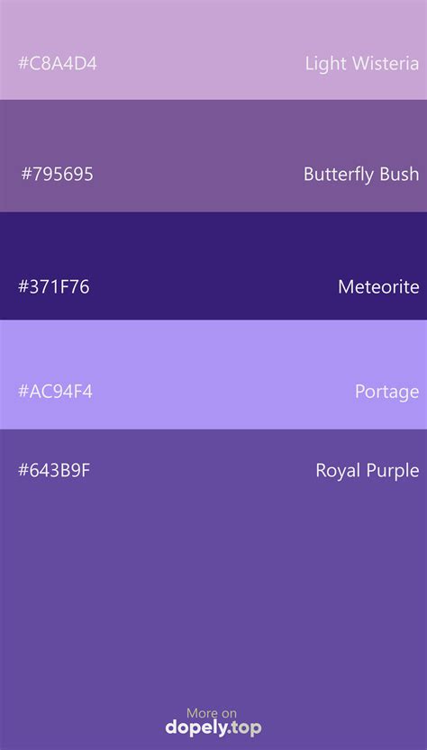 Color Palette inspiration with Purple | Hex color palette, Flat color palette, Color palette design