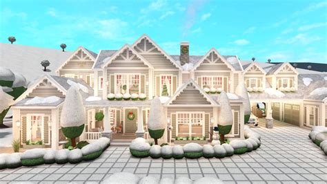 iiJoelxJ on Twitter: " ️Bloxburg Winter Suburban House ️ This took a while to build, and costed ...