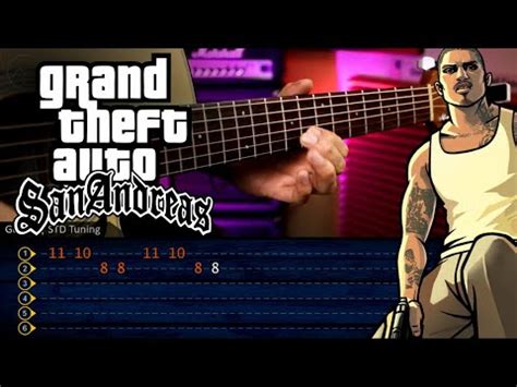 GTA San Andreas Theme Guitar TABS | Cover Guitarra Chrisrianvib - YouTube