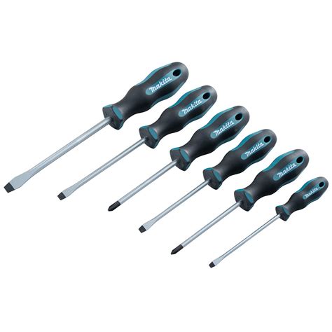 Makita 6 Piece Hand Screwdriver Set (PH & Slot) E-10506 | tools.com