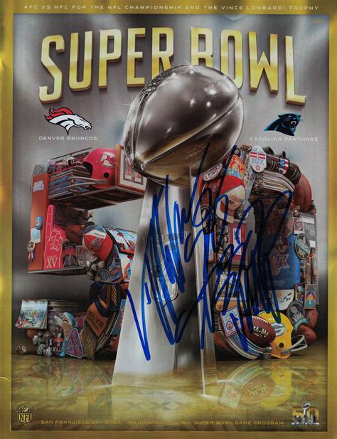 Von Miller Autographed/Signed Super Bowl 50 Program SB MVP Beckett ...