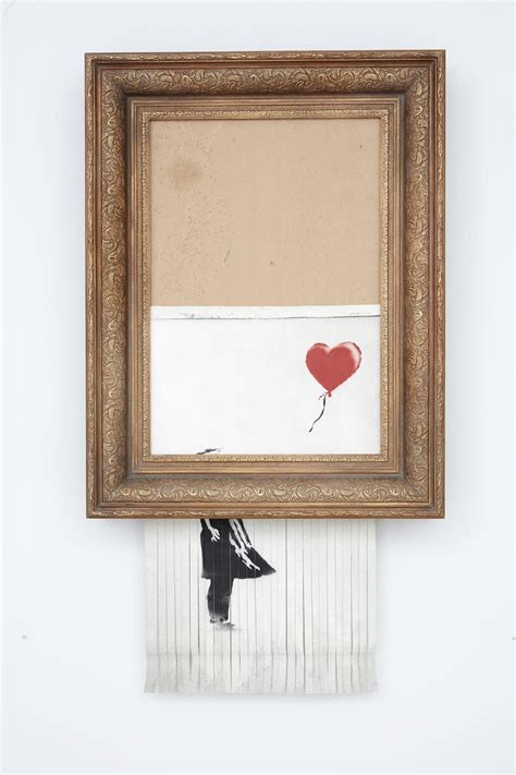 Banksy's Shredded 'Girl With Balloon' Has Been Renamed And Will Be On Show This Weekend