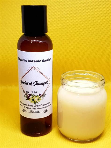 Natural Hair Growth Shampoo and Conditioner 100% Organic and Herbal ...