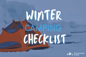 Winter Camping Checklist (w/ Printable PDF)