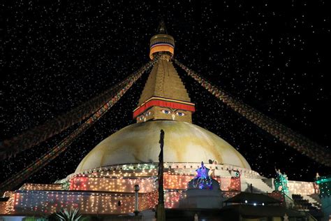 Free stock photo of boudha, boudhanath, night view of stupa in boudha