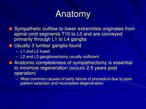 PPT - Lumbar Sympathectomy: Indications & Techniques Chapter 85 PowerPoint Presentation - ID:261637