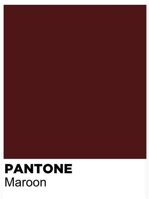 "Maroon Pantone Color Swatch " Sticker for Sale by jamiejamie00 | Redbubble