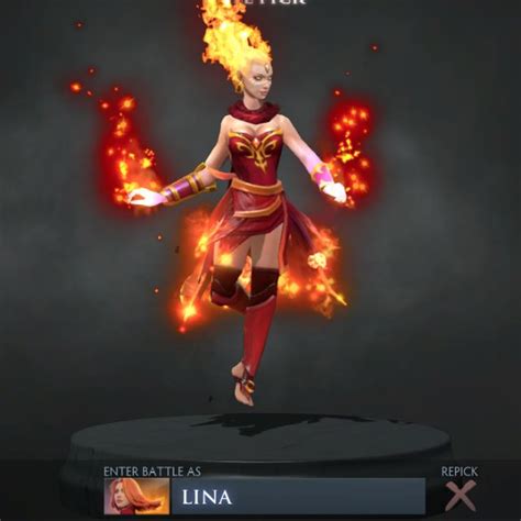 Dota Lina Arcana - Fiery Soul Of The Slayer, Video Gaming, Gaming Accessories, Game Gift Cards ...