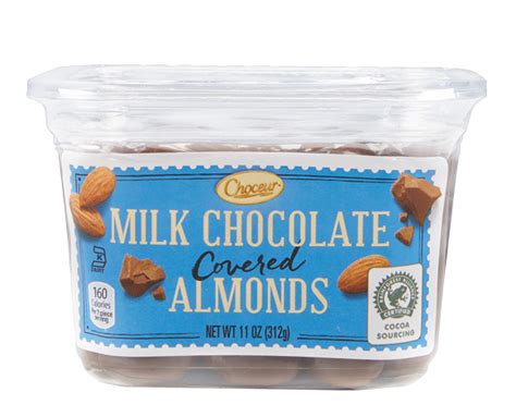 Dark or Milk Chocolate Covered Almonds - Choceur | ALDI US