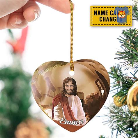 Personalized Jesus Art In Christmas Ornament Nativity Christmas ...