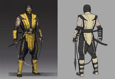 Scorpion Concept Artwork - Mortal Kombat 11 Art Gallery