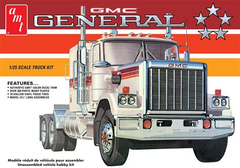 Buy AMT 1976 GMC General Semi Tractor 1:25 Scale Model Kit Online at ...