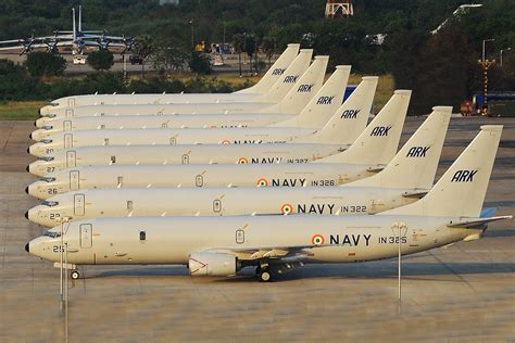 P8i Poseidon Indian Navy (3600x2400) at INS Rajali (8-inservice,4 Scheduled for delivery from ...