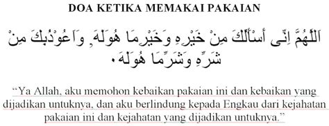 Doa Sebelum Memakai Pakaian - Homecare24