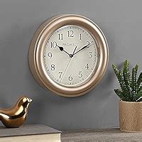 Home Décor White 8.5-Inch Essential Wall Clock Home Clocks