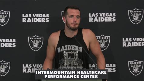 Watch: Derek Carr Press Conference 9.7.22 | Derek Carr addressed the media on Davante Adams, the ...