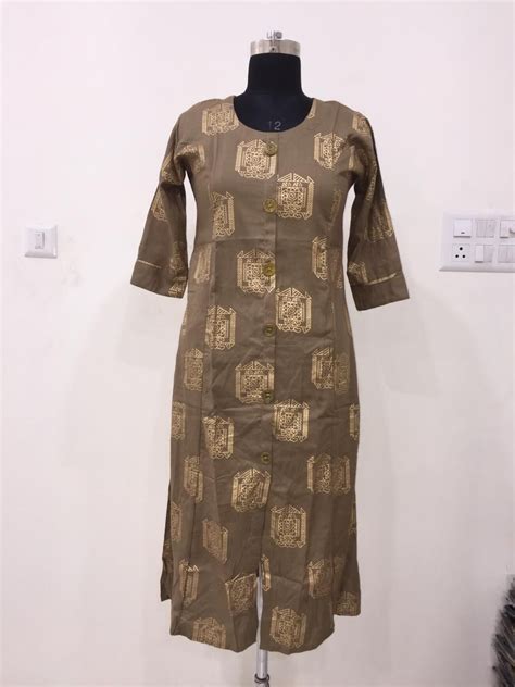 Rayon Round Neck Printed Kurti, Rs 380 /piece Rahul Prints | ID: 20332748033