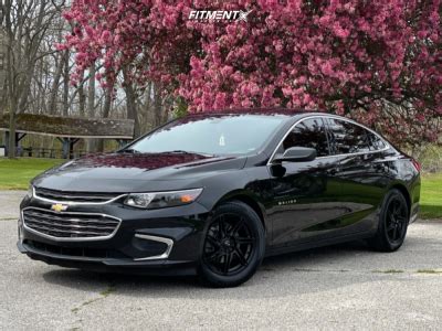 2017 Chevrolet Malibu with 17x8 42 Focal F-14 and 215/45R17 Hankook Kinergy Pt and Stock ...