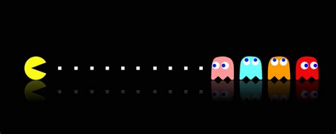 Pac Man Dual Monitor - 2560x1024 - Download HD Wallpaper - WallpaperTip